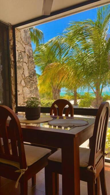 Beachfront Apartment With Swimming Pool. One Bedroom Celestun Exteriér fotografie